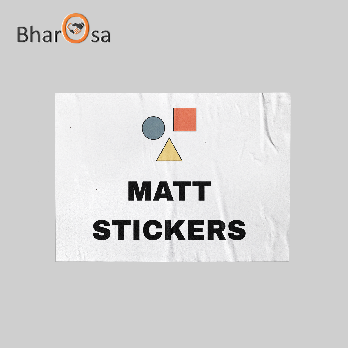 A4 Size Matt Stickers Print