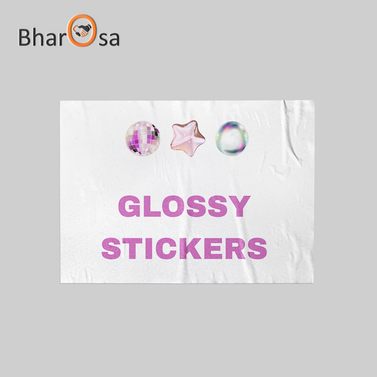 A4 Size Glossy Stickers Print