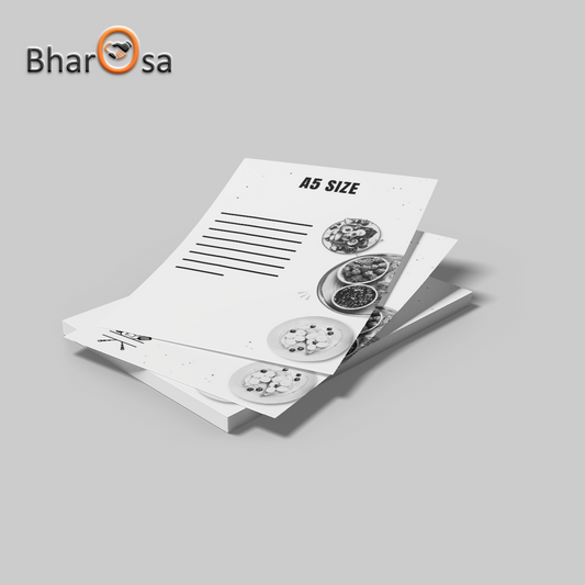 A5 Black & White Brochure
