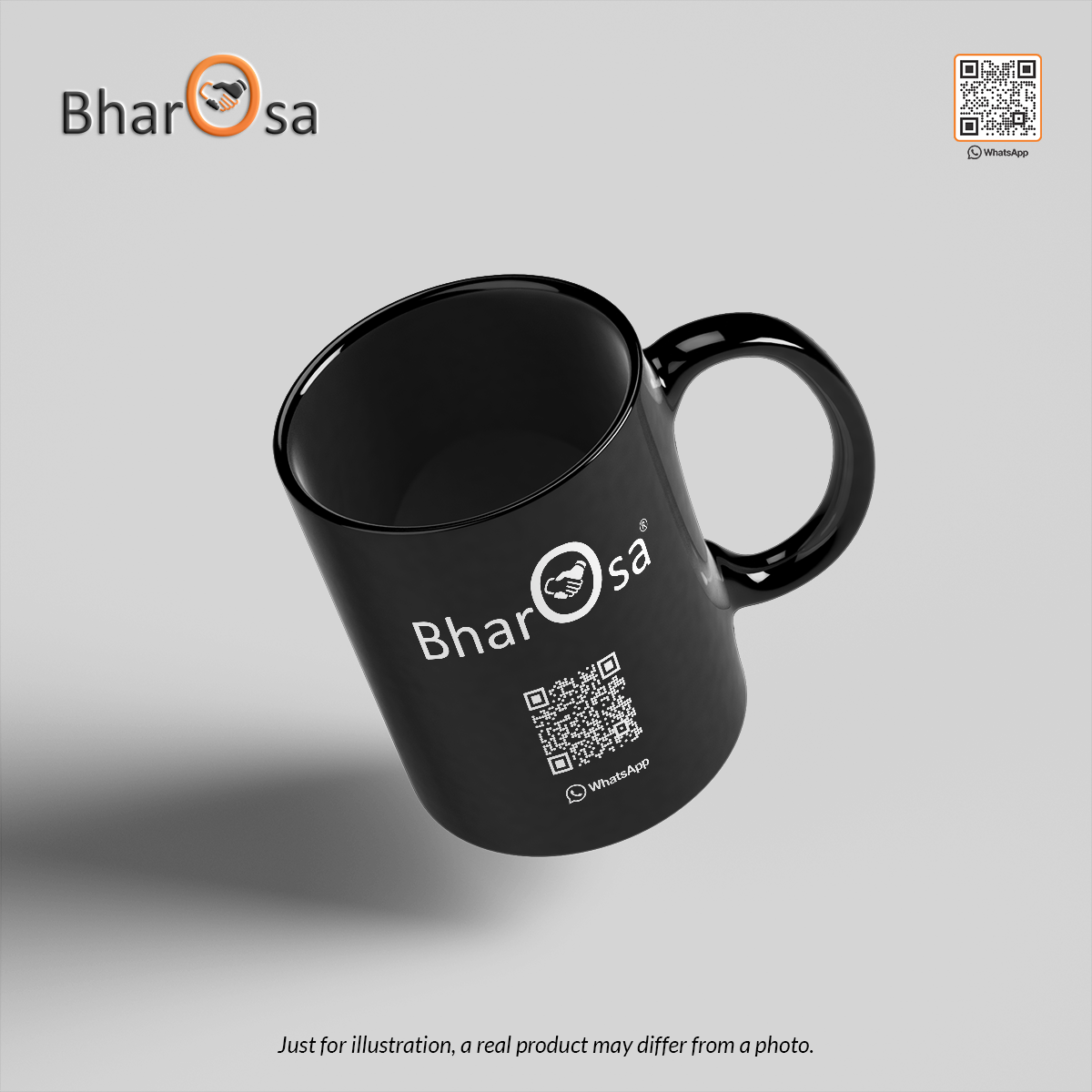 Personalized Black 11oz Ceramic Mugs for Businesses & Events