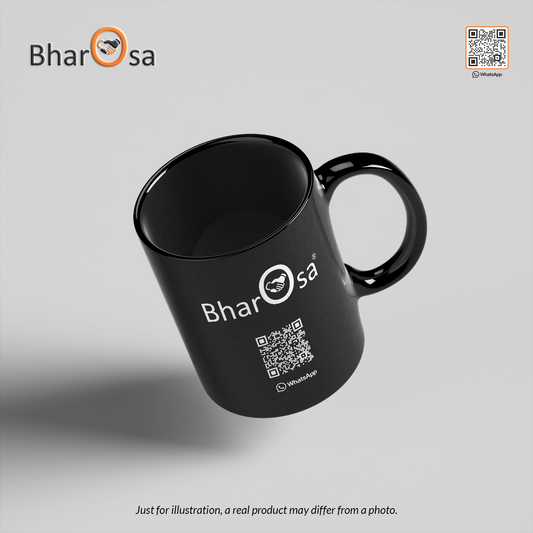Personalized Black 11oz Ceramic Mugs for Businesses & Events