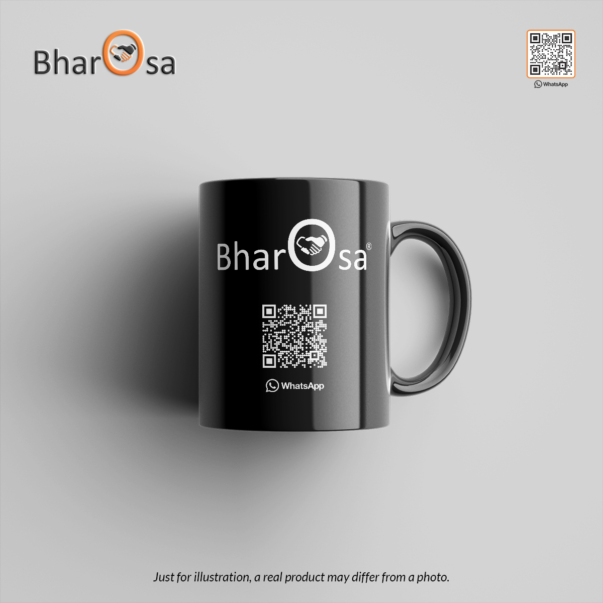 Personalized Black 11oz Ceramic Mugs for Businesses & Events