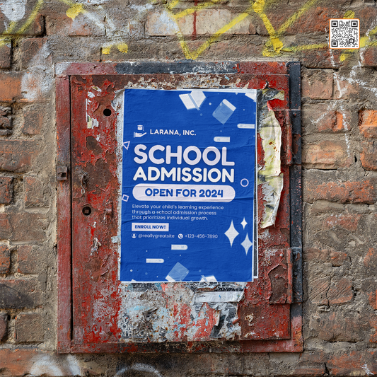 Eco Poster Print – 10x15" (Single Color, Recycled Paper)