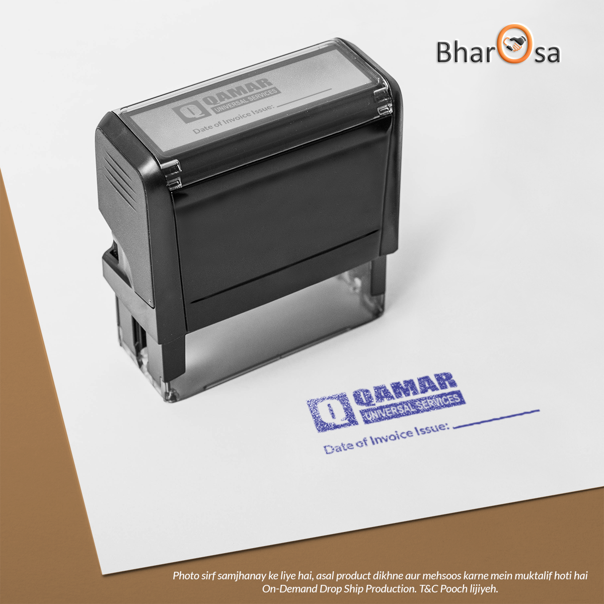 Self-Inking Rectangle Stamp Making Service | Affordable Pakistan