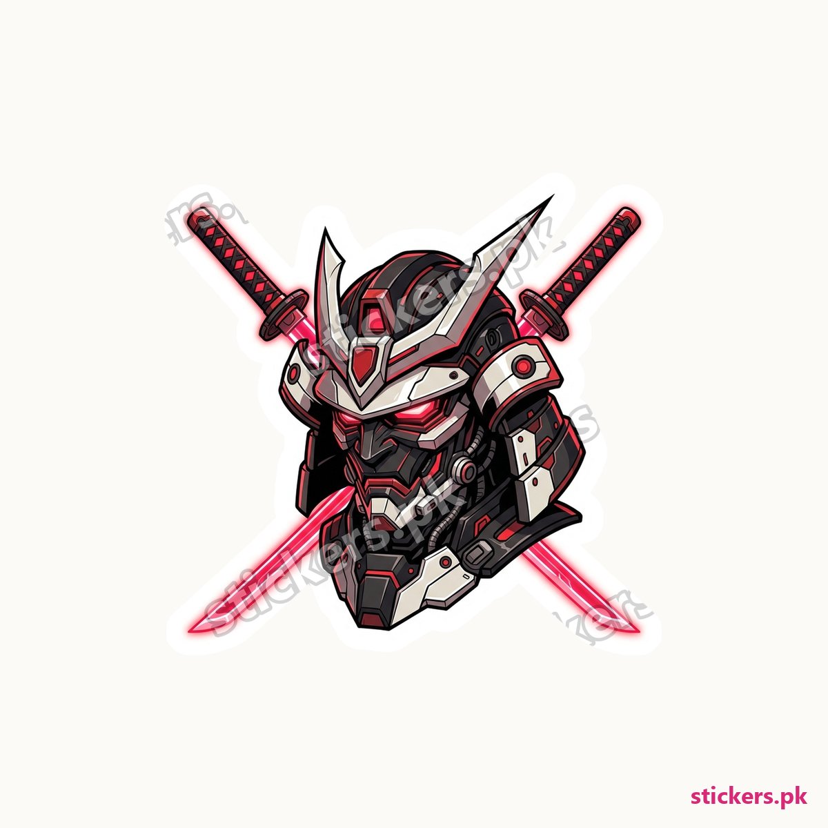 Midnight Ronin Street Mask die-cut sticker