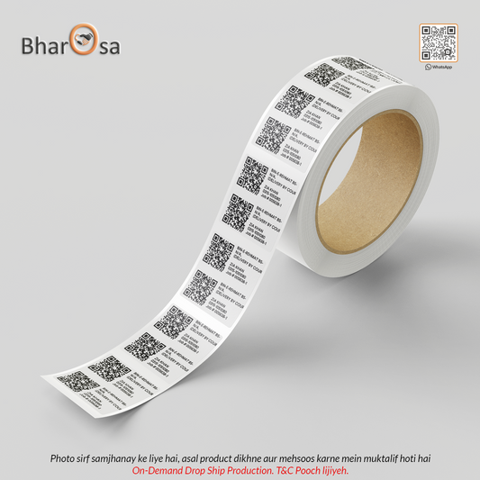 Custom Barcode & QR Code Labels – Direct Thermal (1"x2")