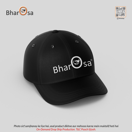 Personalize Black P Caps for Business Branding