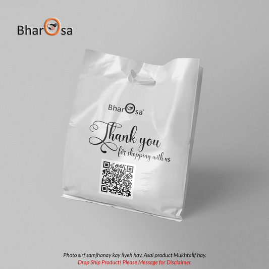 Personalized D Cut Plastic Bags