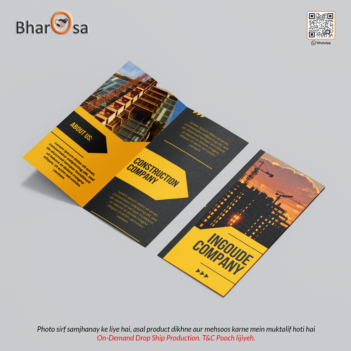 DL | Bi-Fold Brochure Printing in Full Colors