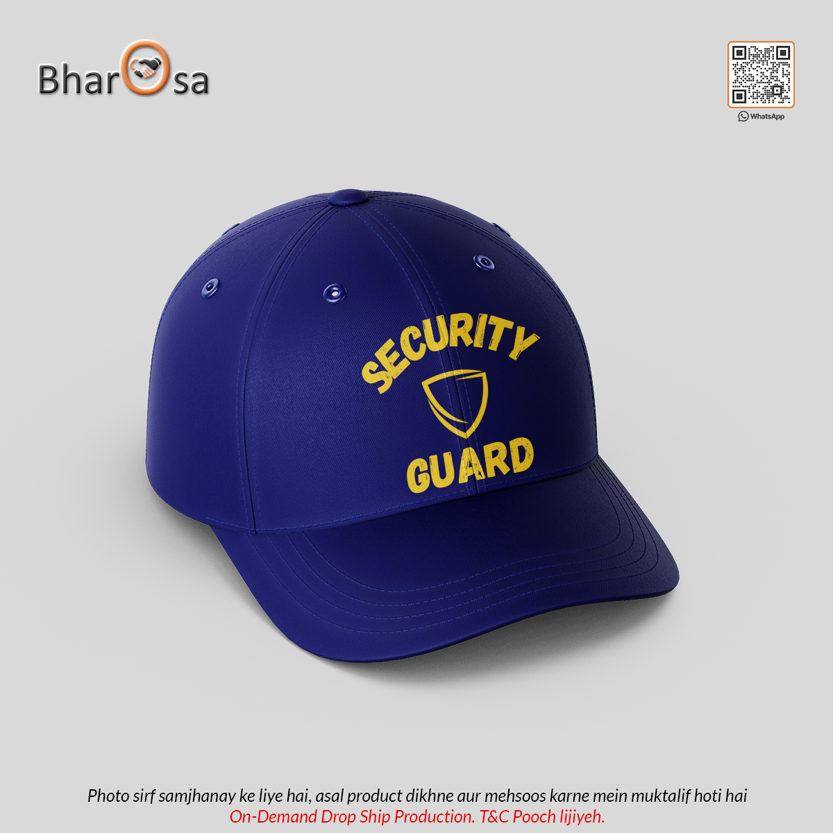 Personalized P Caps for Security Company Branding