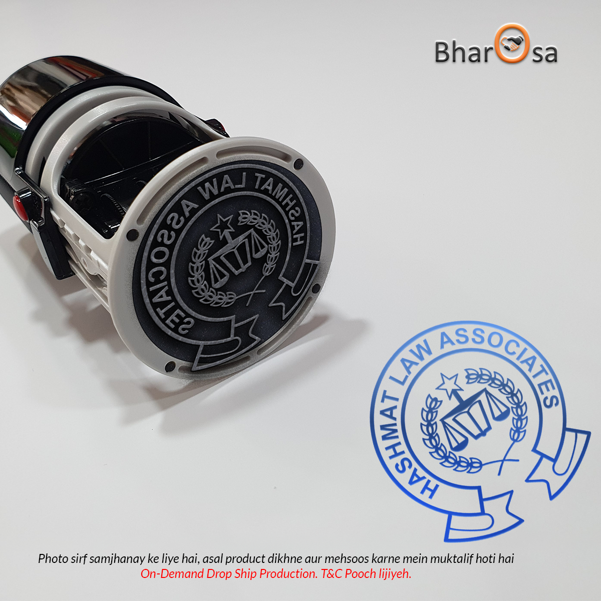 Self-Inking Round Stamp Making Service | Affordable Pakistan