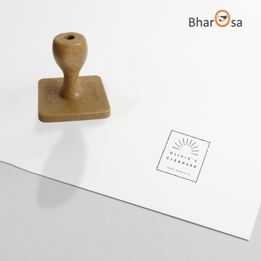 Traditional Square Stamp Making Service | Affordable Pakistan