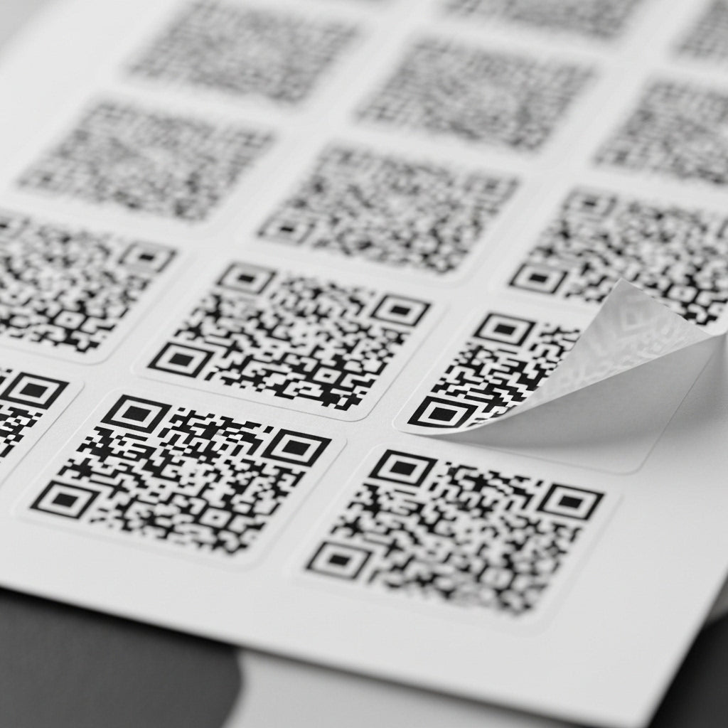 28mm x 19mm (1.1" x 0.75") Barcode QR Code Stickers | 3000 Pcs | Affordable Pakistan