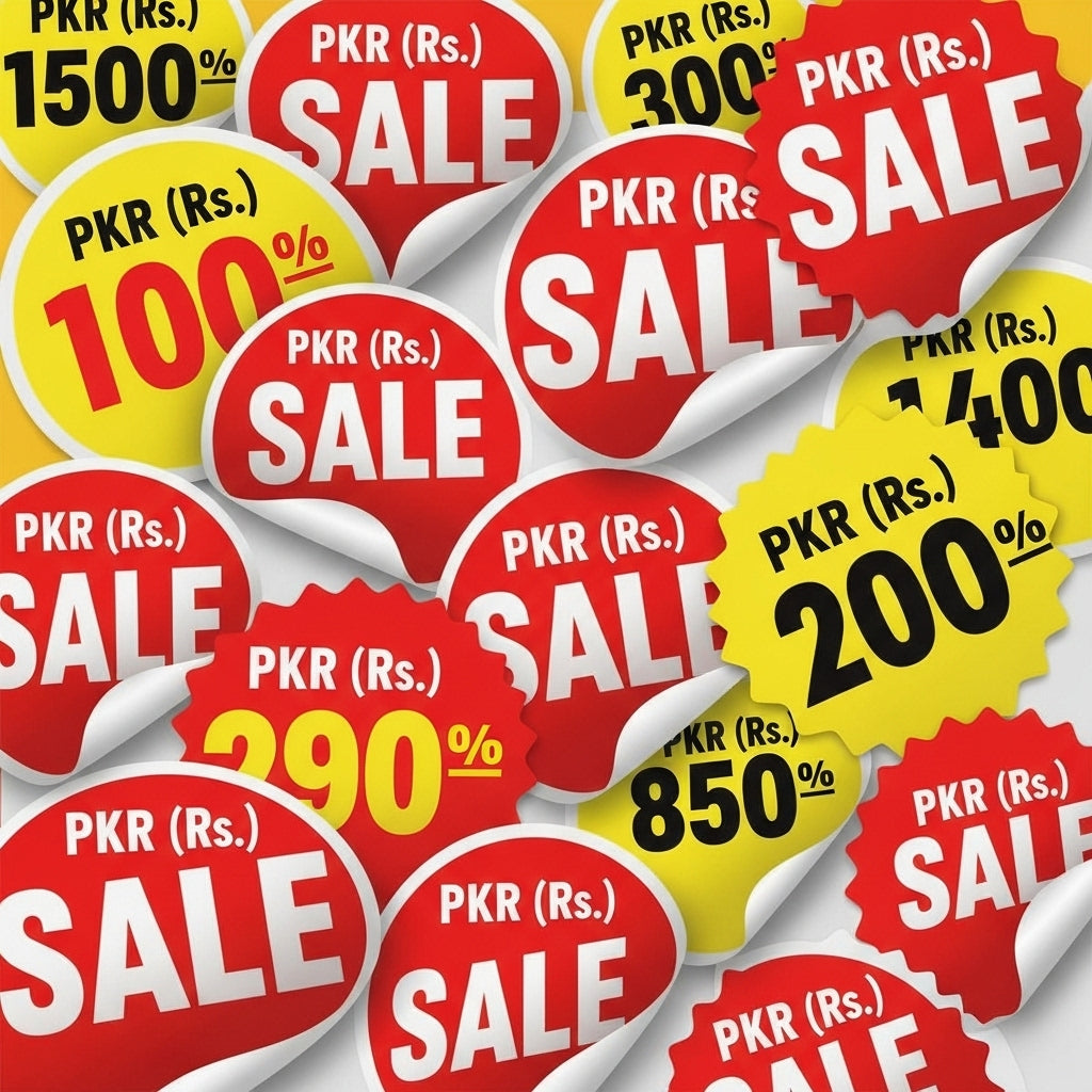 Price Tag Stickers Printing Service | Affordable Pakistan