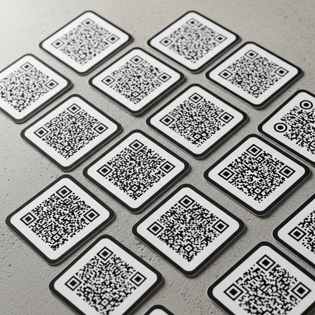 28mm x 19mm (1.1" x 0.75") Barcode QR Code Stickers | 3000 Pcs | Affordable Pakistan