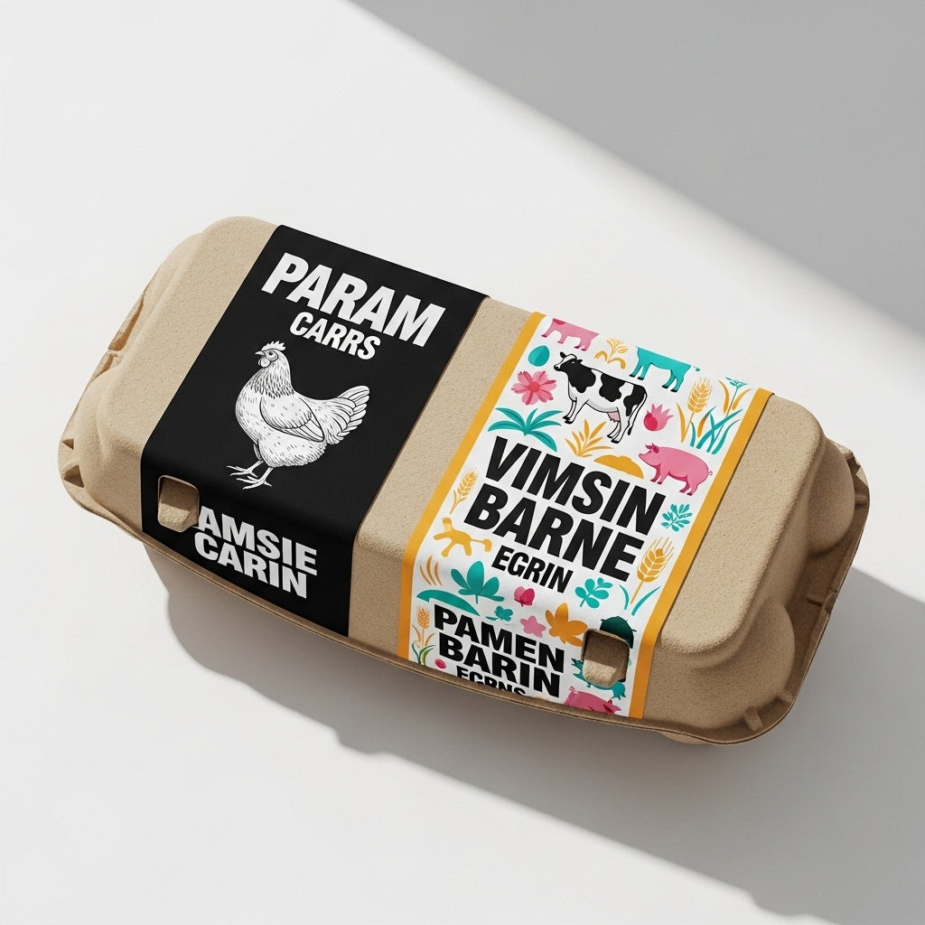 Egg Box Label Printing Service | Affordable Pakistan