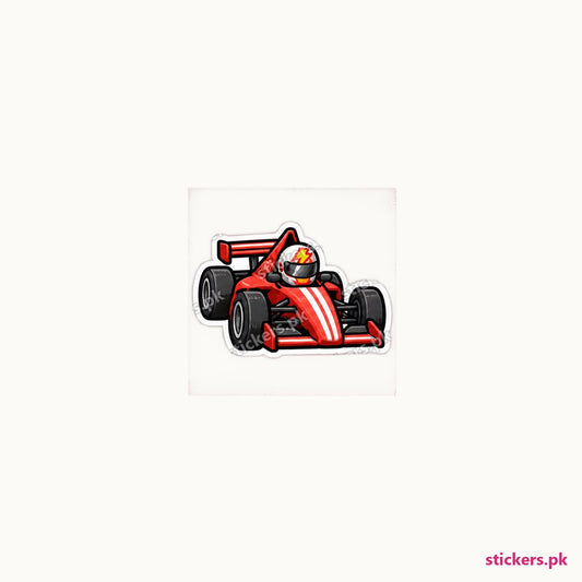 Apex Ember Racer die-cut sticker