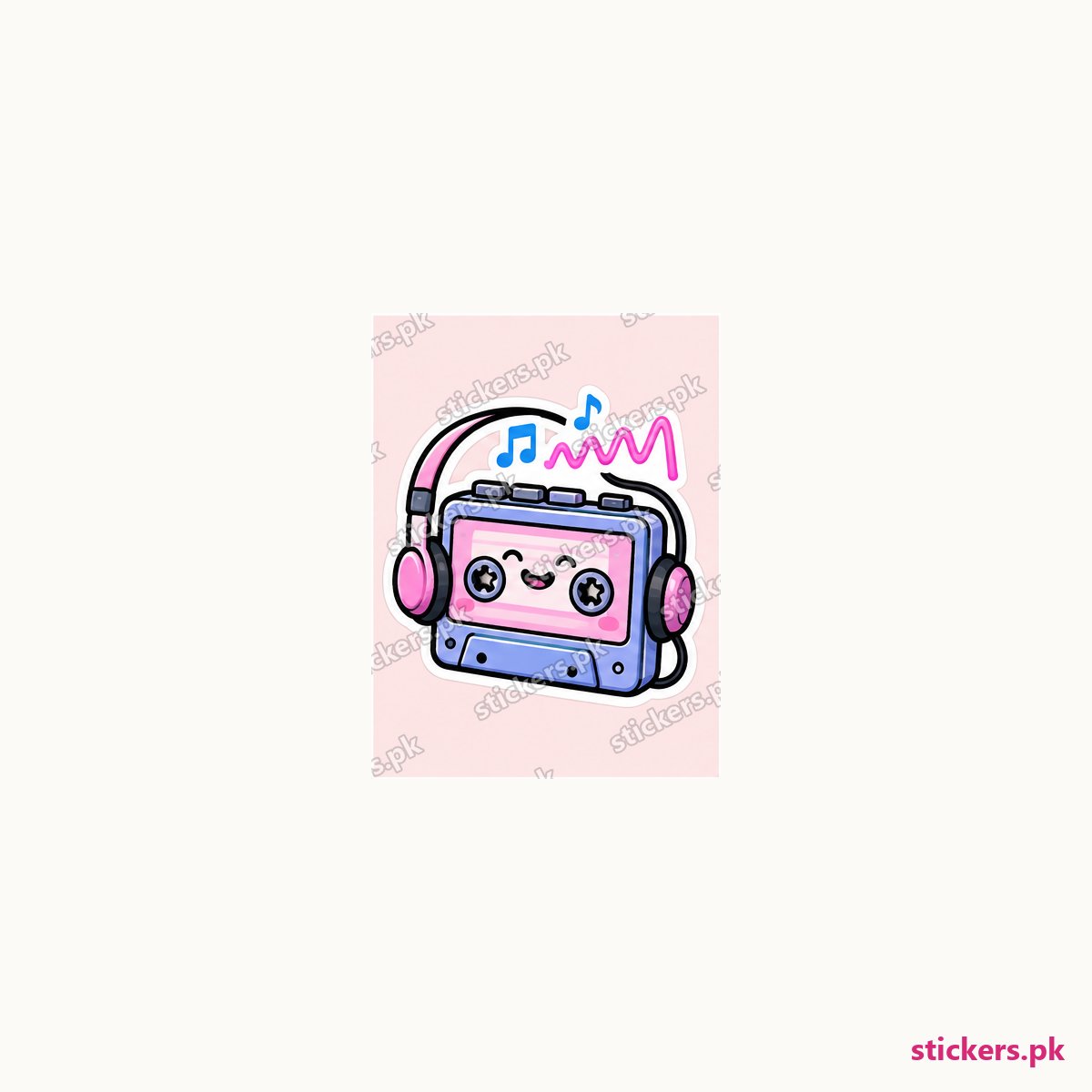 Mixtape Mood die-cut sticker