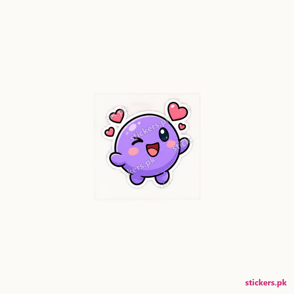 Orbit Pop die-cut sticker