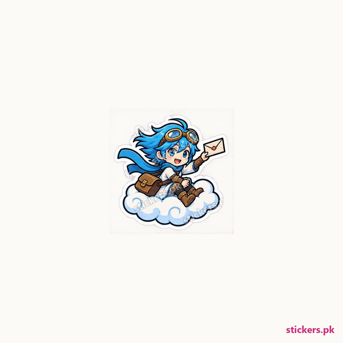 Sky Parcel die-cut sticker