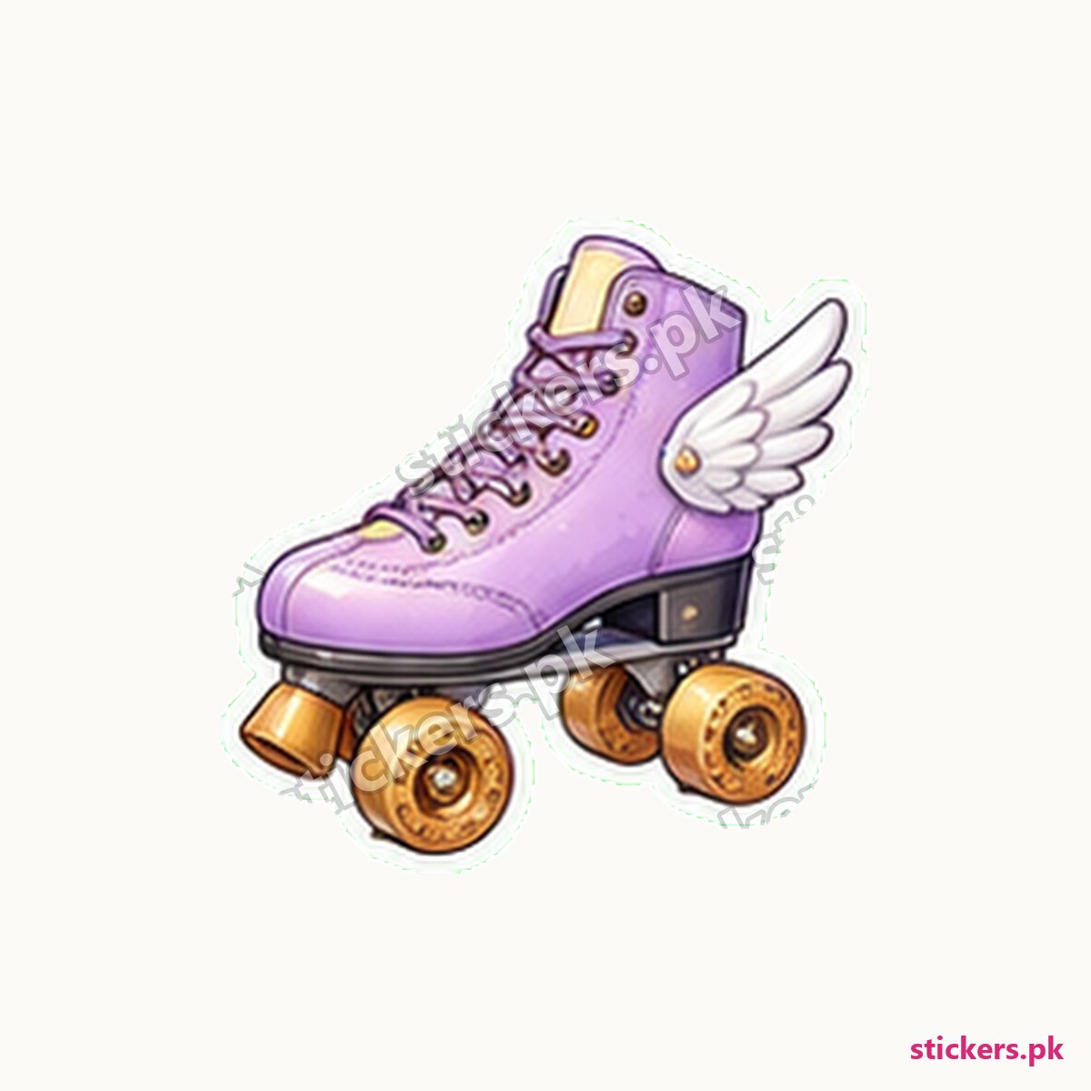 Y2K Pastel Roller Skate Sticker die-cut sticker