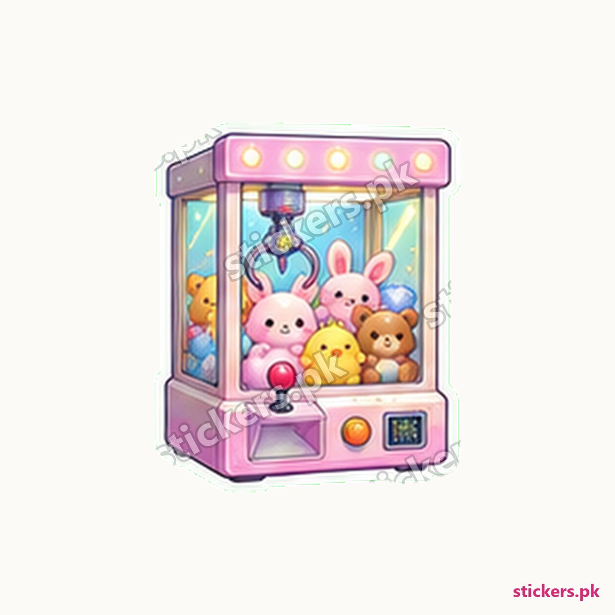Y2K Claw Arcade Machine Sticker die-cut sticker