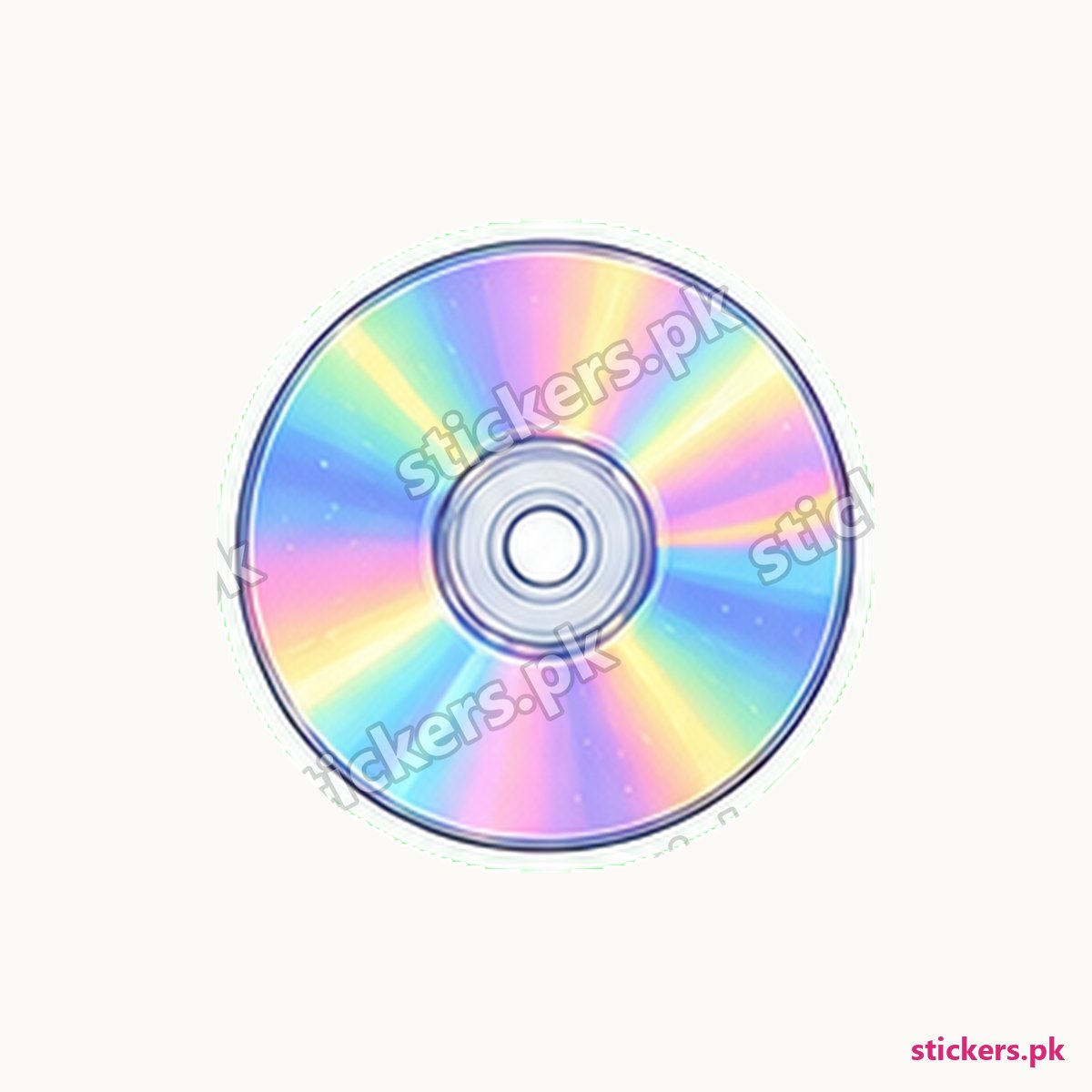 Y2K Compact Disc Hologram Sticker die-cut sticker