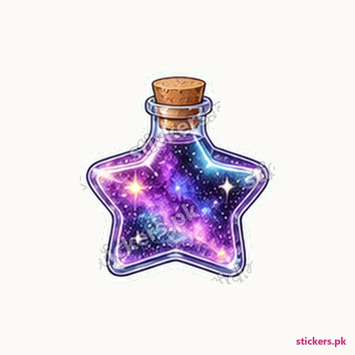 Galaxy Magic Potion Bottle Sticker die-cut sticker