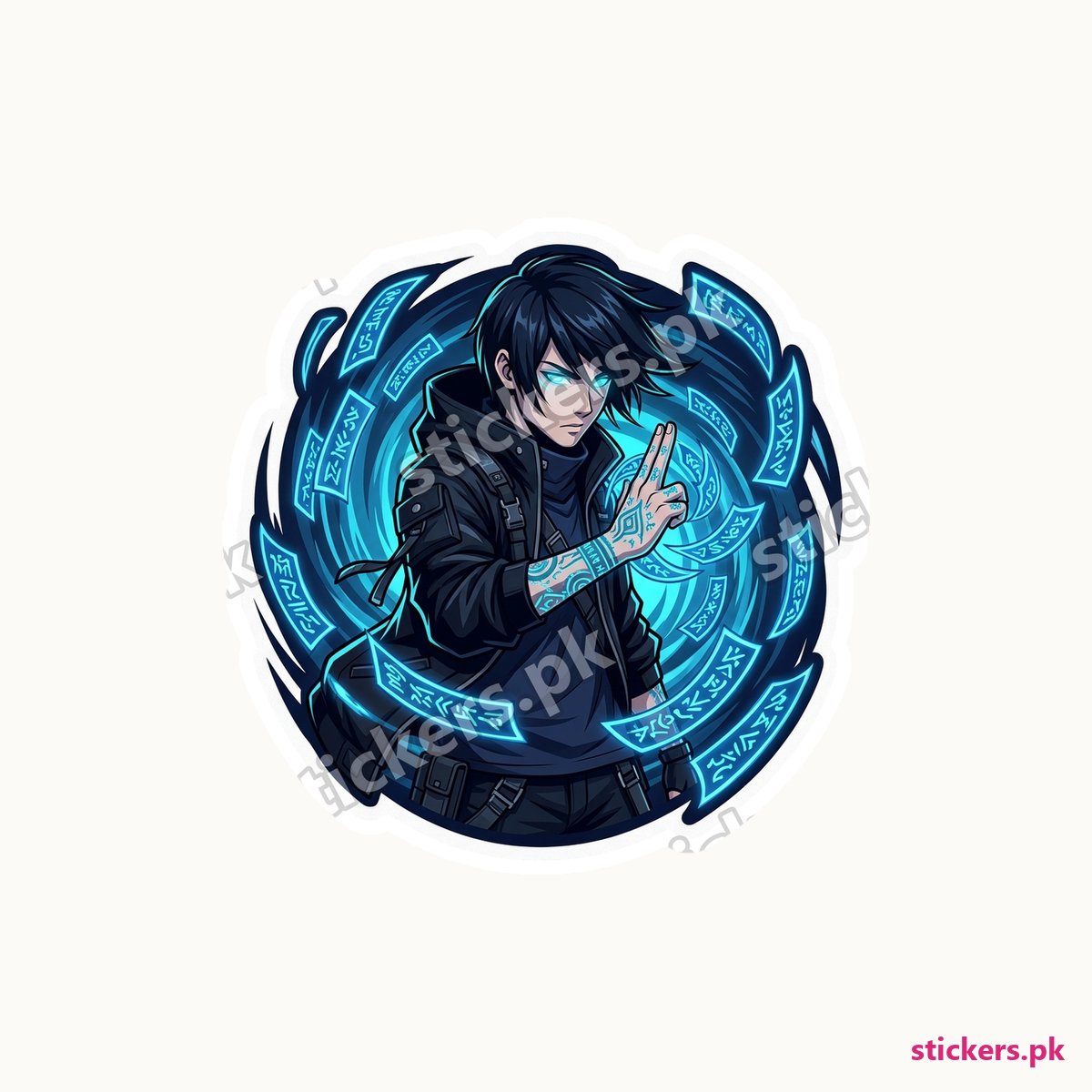 Spirit Cursed Exorcist die-cut sticker