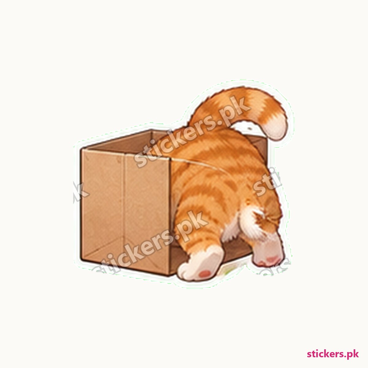 Marmalade Box Sit Cat Sticker die-cut sticker