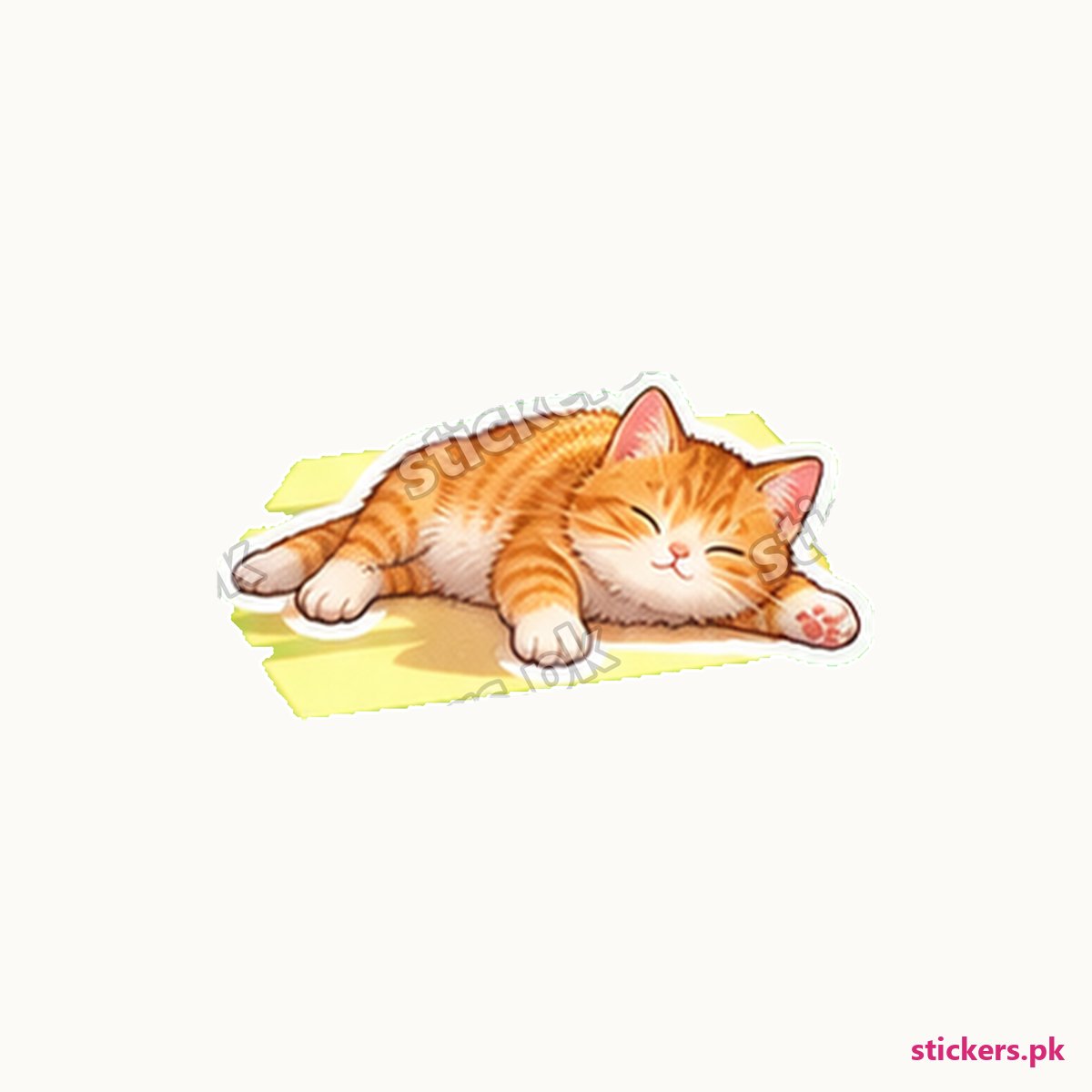 Marmalade Sunbeam Splat Cat Sticker die-cut sticker