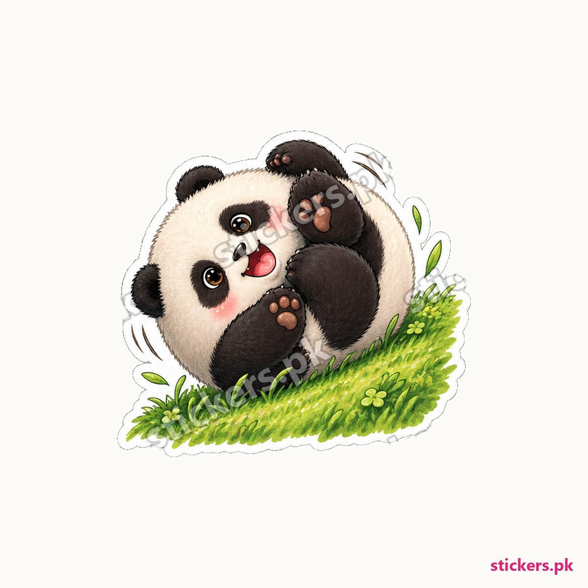Bao Rolling Hill Panda Sticker die-cut sticker