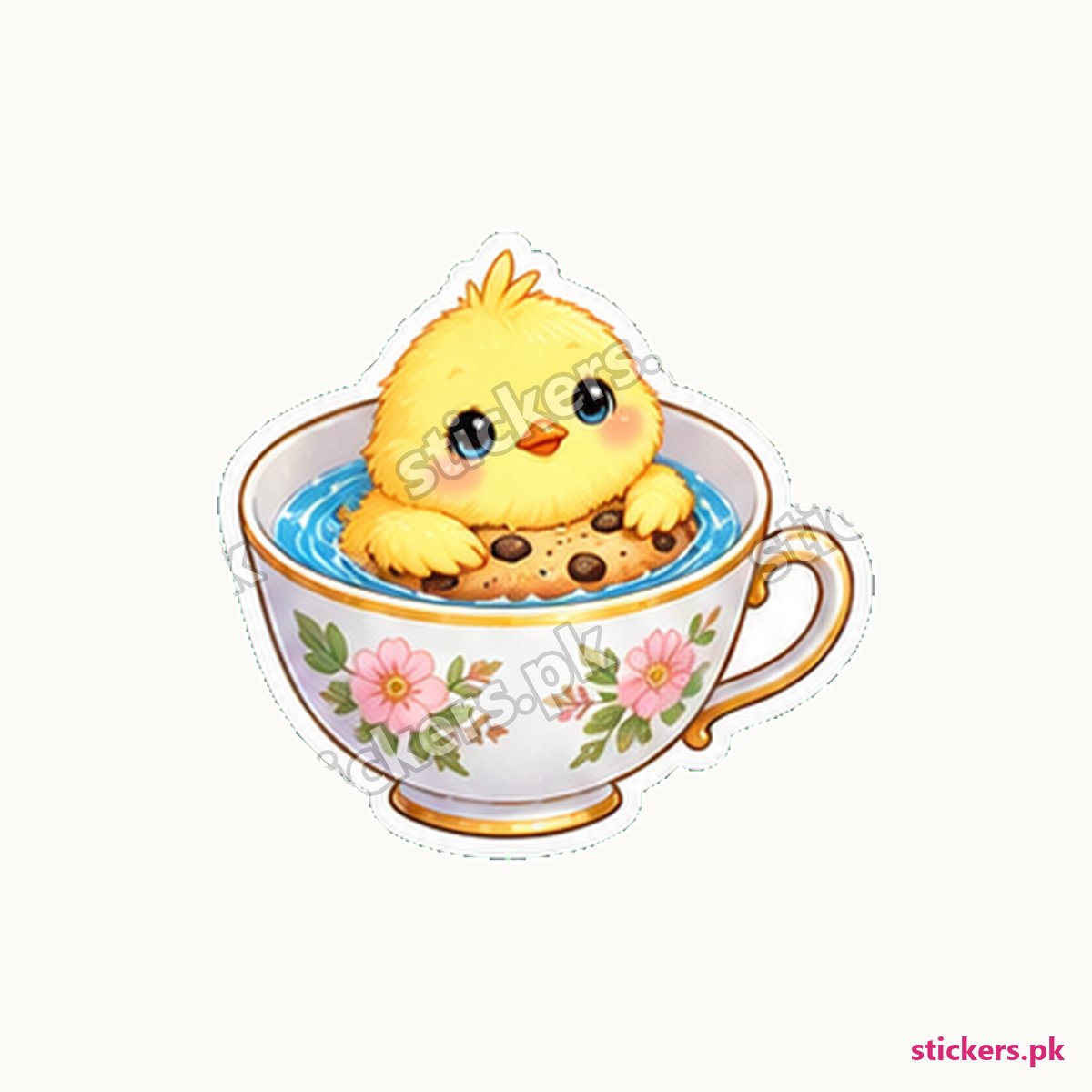 Pippin Teacup Sailor Chick Sticker die-cut sticker