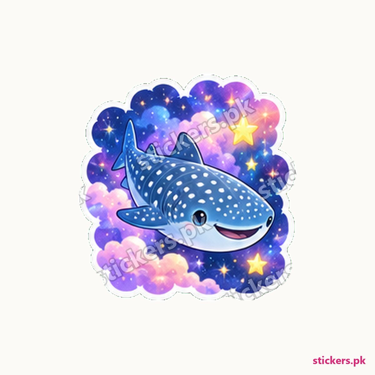 Finn Starry Floater Whale Shark Sticker die-cut sticker