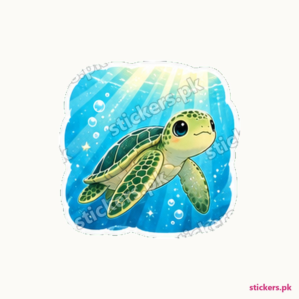 Shelly Sunbeam Drift Sea Turtle Sticker die-cut sticker