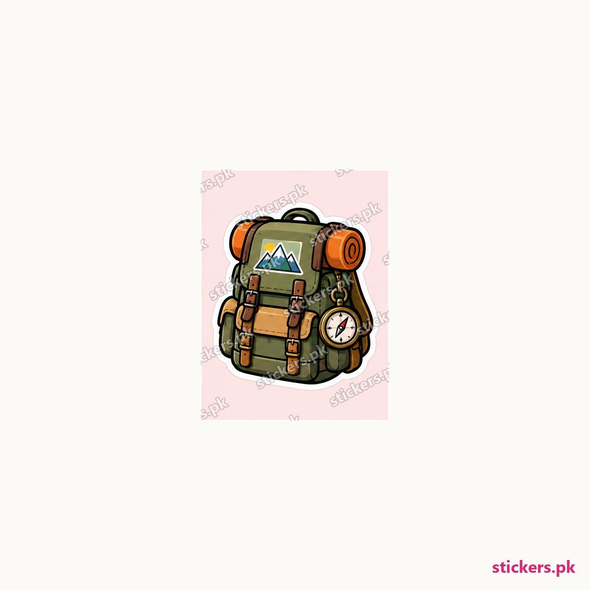Trail Pack die-cut sticker